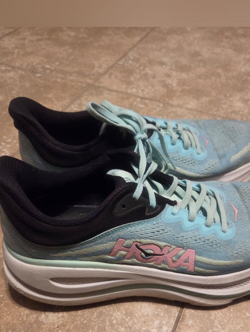 Hoka One One Women's Bondi 9 1162014-BTF Blue Spark Running Shoes Sz 11